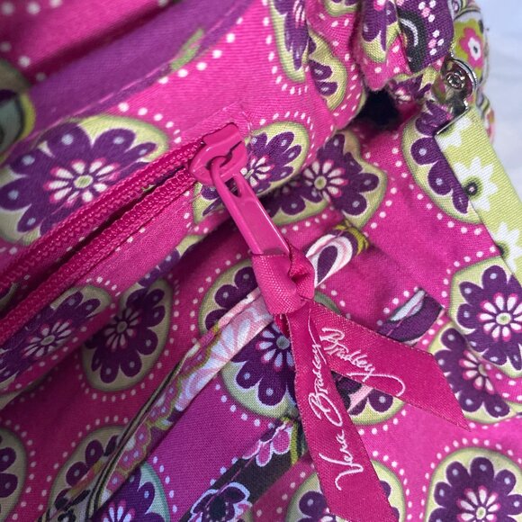 Vera Bradley Very Berry Paisley Kiss Lock Double Handle shoulder bag - Picture 8 of 8